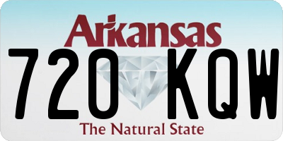 AR license plate 720KQW