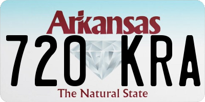 AR license plate 720KRA