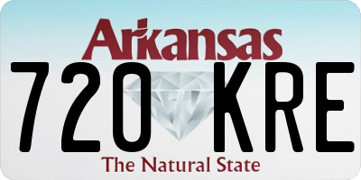 AR license plate 720KRE
