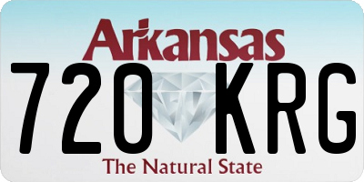 AR license plate 720KRG