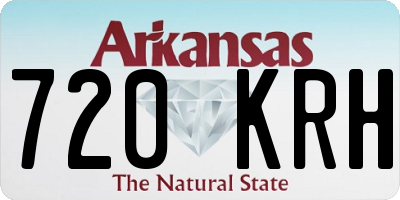 AR license plate 720KRH