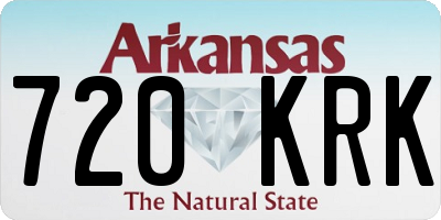 AR license plate 720KRK
