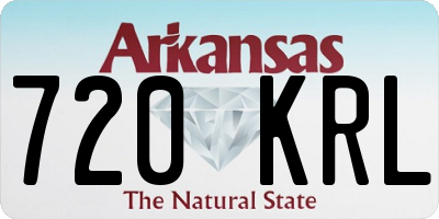 AR license plate 720KRL