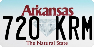 AR license plate 720KRM