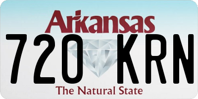 AR license plate 720KRN