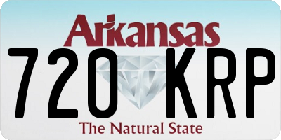 AR license plate 720KRP