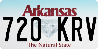 AR license plate 720KRV