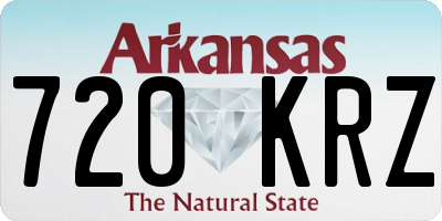 AR license plate 720KRZ