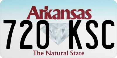 AR license plate 720KSC