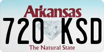 AR license plate 720KSD