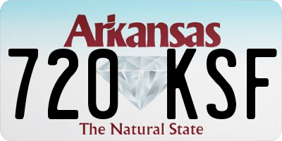 AR license plate 720KSF