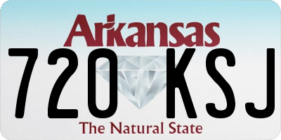 AR license plate 720KSJ