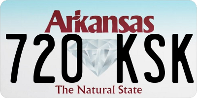 AR license plate 720KSK