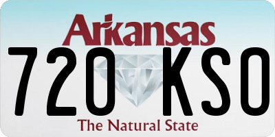 AR license plate 720KSO