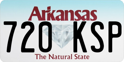 AR license plate 720KSP