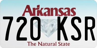 AR license plate 720KSR