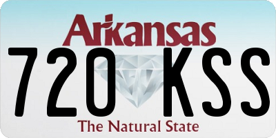 AR license plate 720KSS
