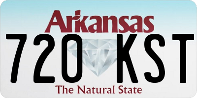 AR license plate 720KST