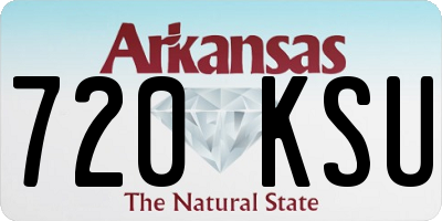 AR license plate 720KSU