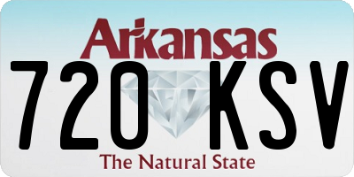 AR license plate 720KSV