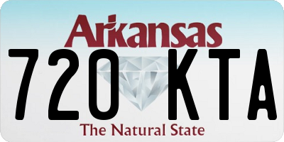 AR license plate 720KTA
