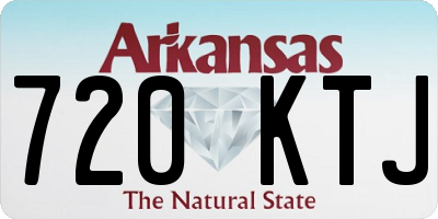 AR license plate 720KTJ