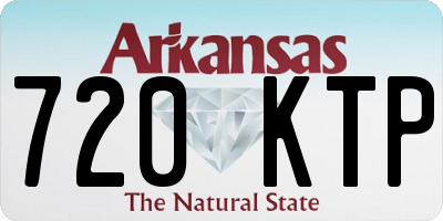 AR license plate 720KTP