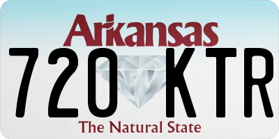 AR license plate 720KTR
