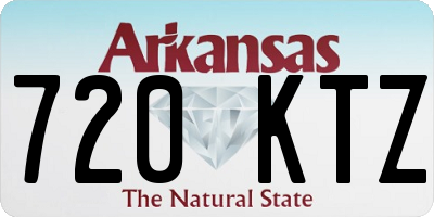 AR license plate 720KTZ
