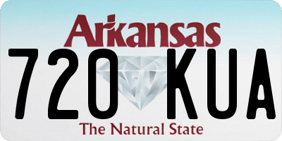 AR license plate 720KUA