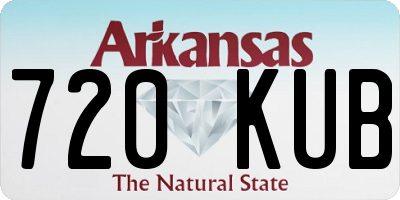 AR license plate 720KUB