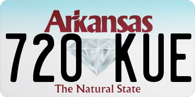 AR license plate 720KUE