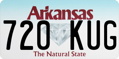 AR license plate 720KUG