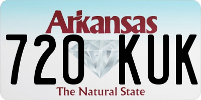 AR license plate 720KUK