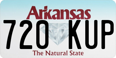 AR license plate 720KUP