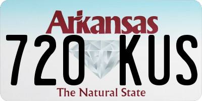 AR license plate 720KUS