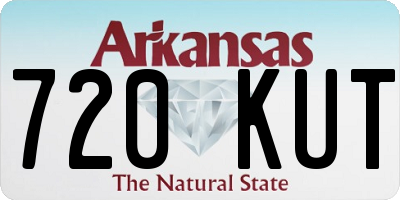 AR license plate 720KUT