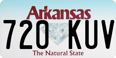 AR license plate 720KUV