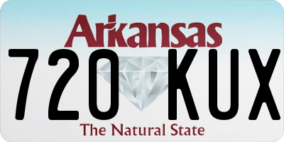 AR license plate 720KUX