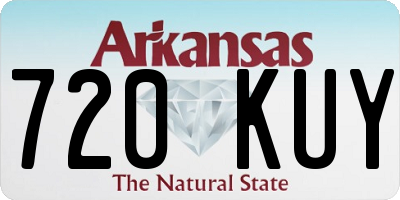AR license plate 720KUY