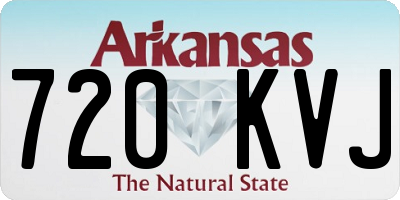 AR license plate 720KVJ