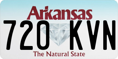 AR license plate 720KVN