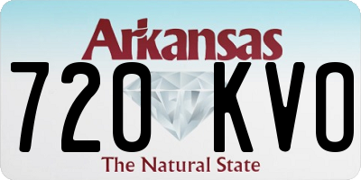 AR license plate 720KVO