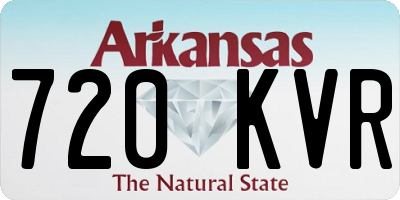 AR license plate 720KVR