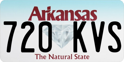 AR license plate 720KVS
