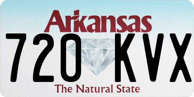 AR license plate 720KVX