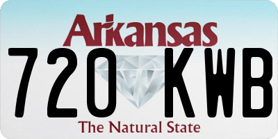 AR license plate 720KWB