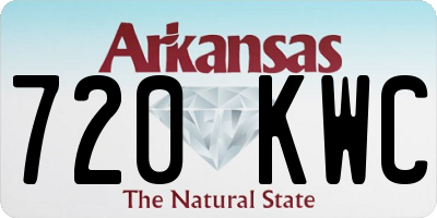 AR license plate 720KWC