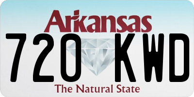 AR license plate 720KWD
