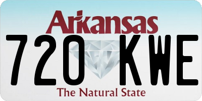 AR license plate 720KWE